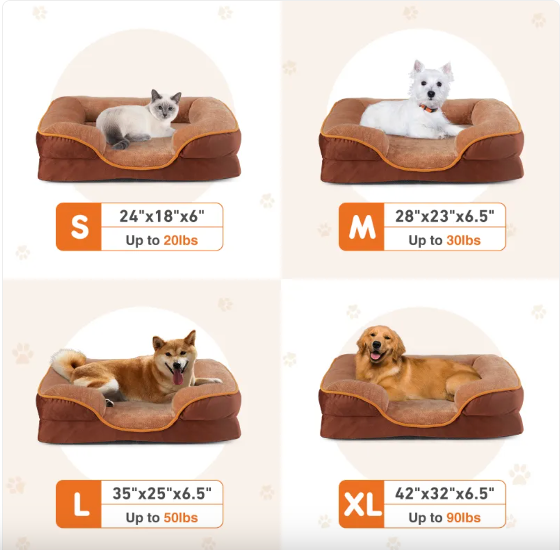 Orthopaedic Memory Foam Pet Bed