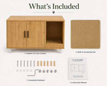 Premium Hidden Cat Litter Cabinet