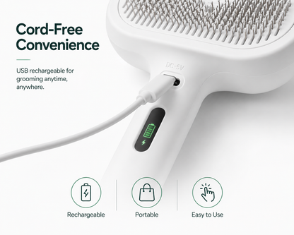 Premium Self-Cleaning Mist Grooming Brush
