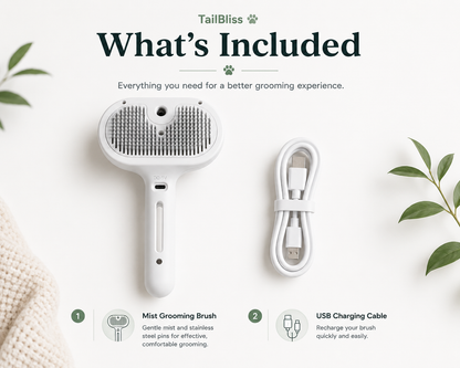 Premium Self-Cleaning Mist Grooming Brush