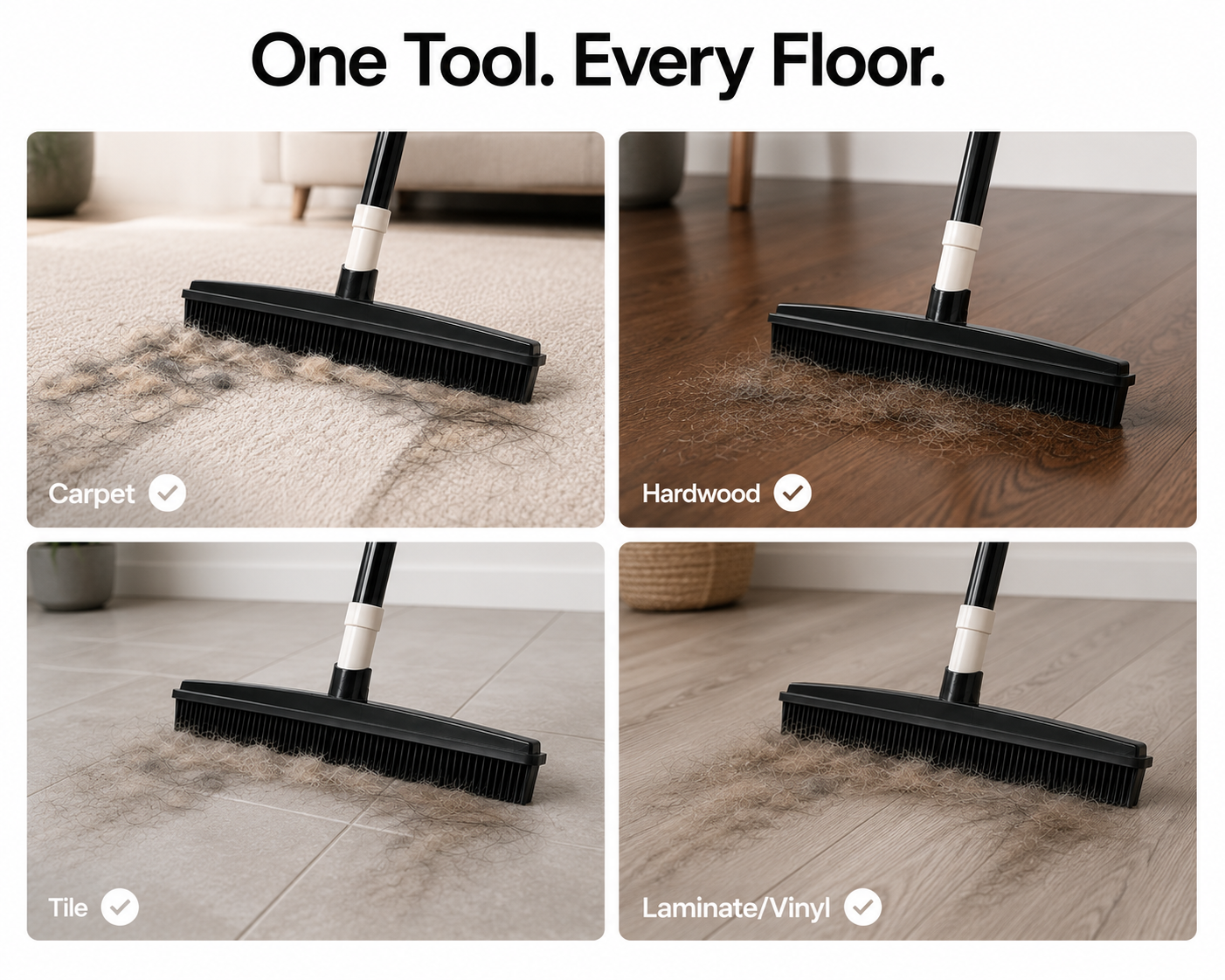 Premium Pet Hair Removal Broom