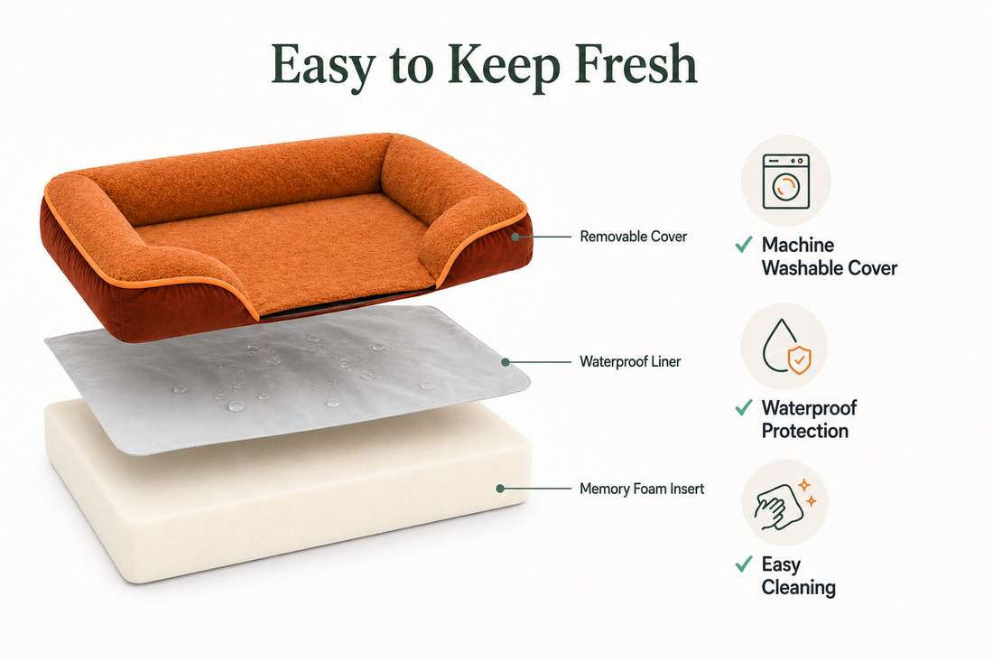 Premium Orthopaedic Memory Foam Pet Bed