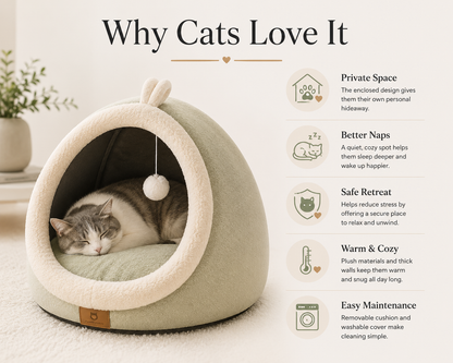 Premium Cozy Cat Hideaway