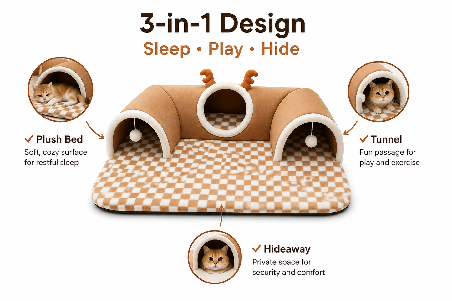 Premium Cat Tunnel Retreat