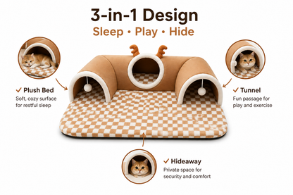 Premium Cat Tunnel Retreat