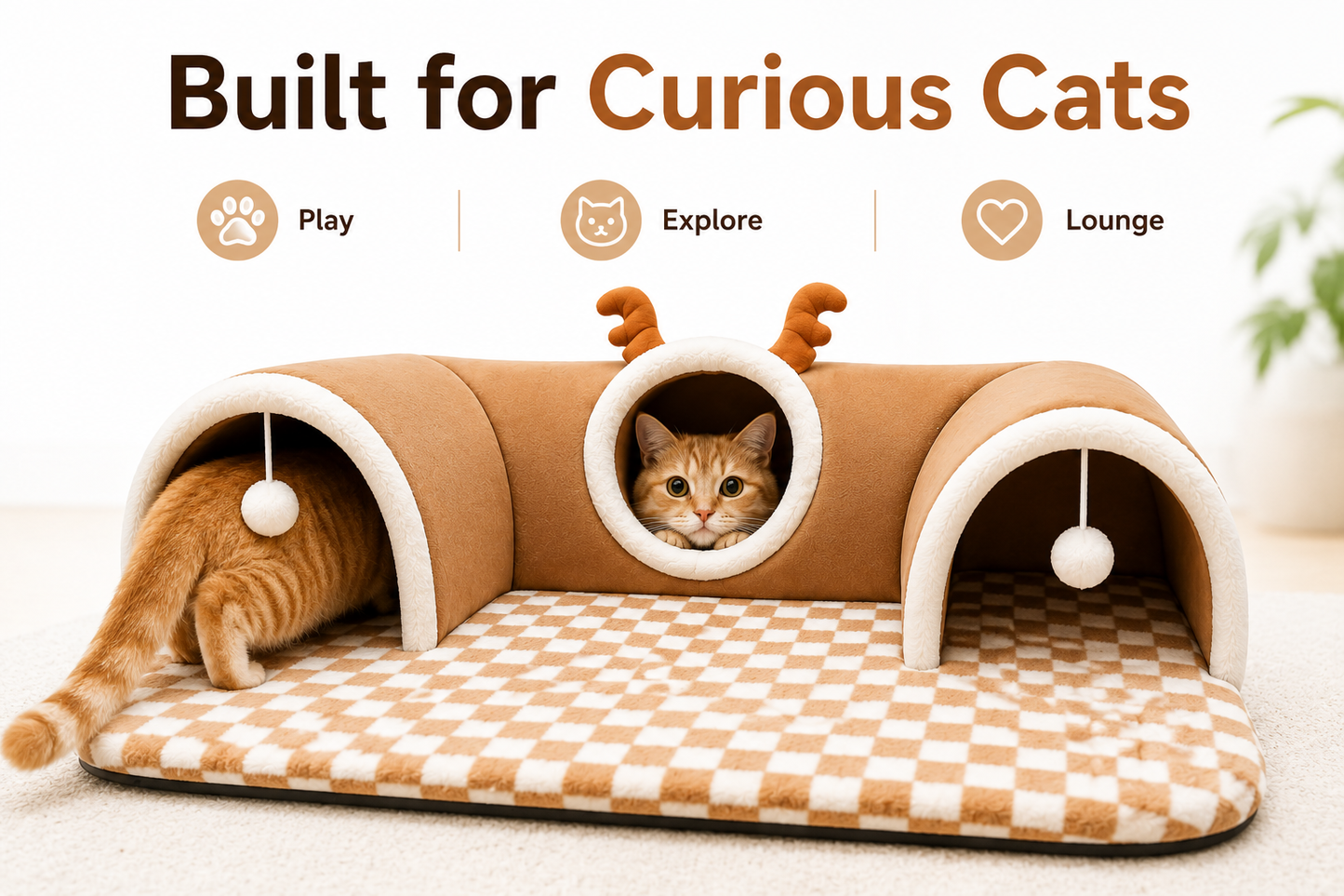 Premium Cat Tunnel Retreat