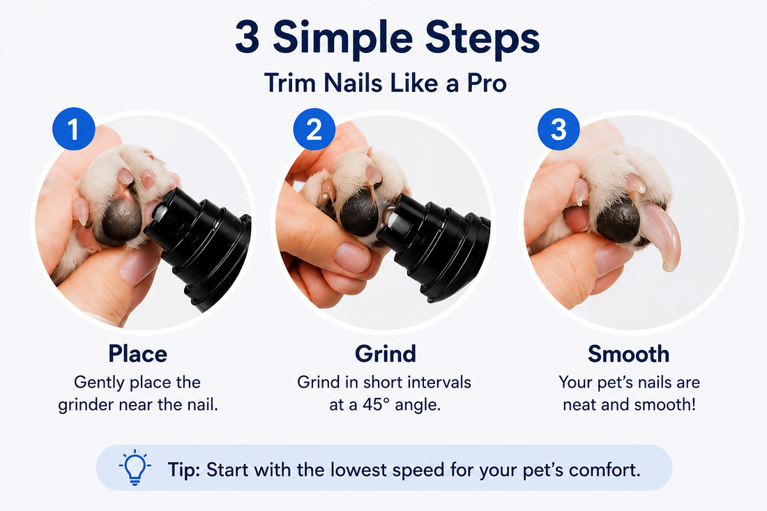 Premium Rechargeable Pet Nail Grinder